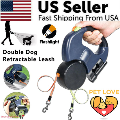 Dual Pet Leash 3 in 1