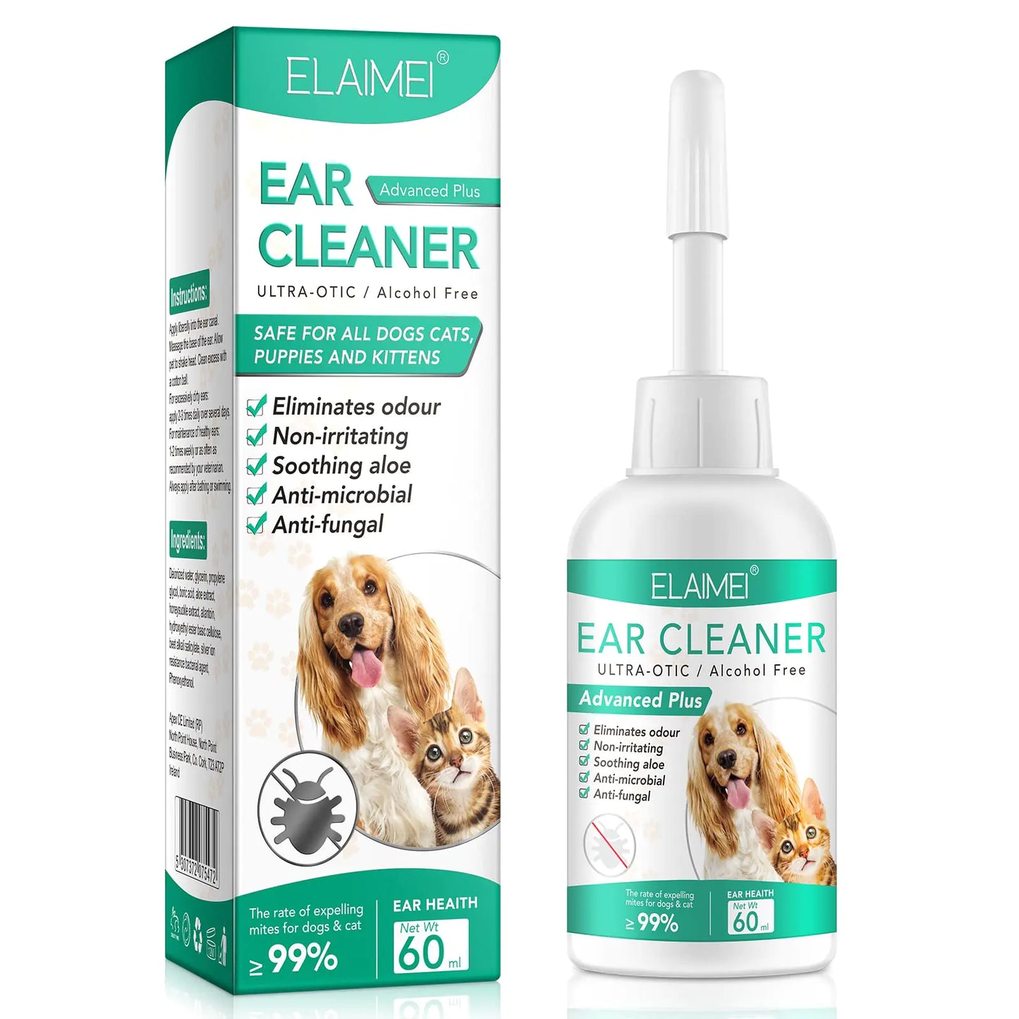 Ear Cleaner for Dogs Dogs Ear Infection Treatment.
